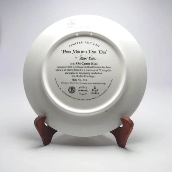 Royal Doulton Collector's Plate: 'Fresh Milk for a New Day' - Image 2