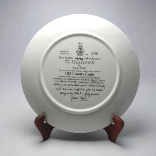 Royal Doulton Collector's Plate: The Thatcher - Image 2
