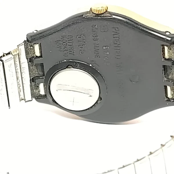 Swatch Moonphase 1991 Gold Plated Wrist Watch - Image 4