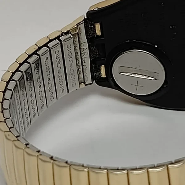 Swatch Moonphase 1991 Gold Plated Wrist Watch - Image 5