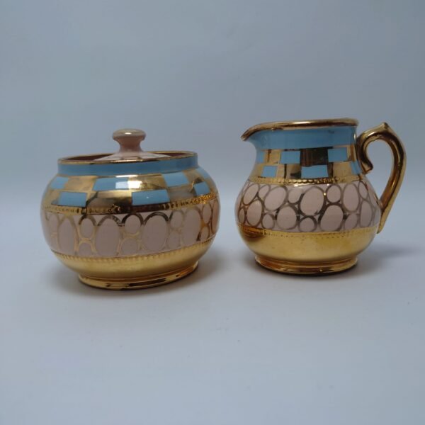 Sadler Pottery Sugar and Milk Pot - Image 2