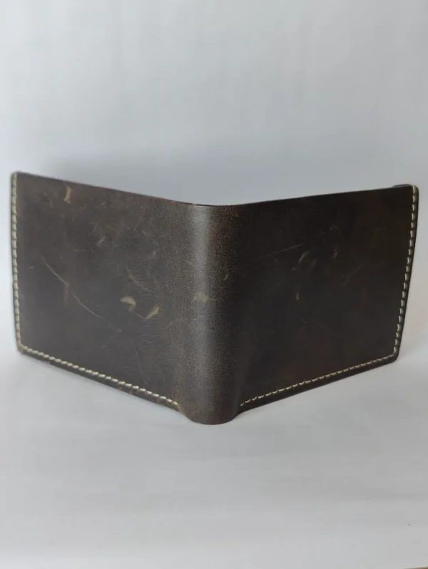 Men’s Crazy Horse Leather Wallet with Coin Pocket - Image 9