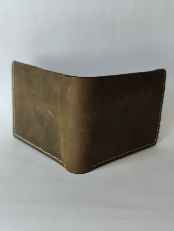 Men’s Crazy Horse Leather Wallet with Coin Pocket - Image 7