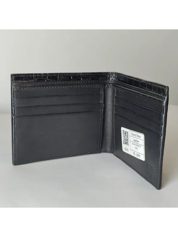 Men’s Engraved Cow Leather Wallet - Image 3