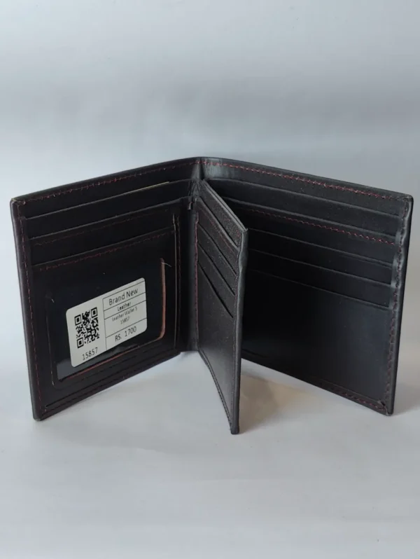 Men’s Cow Leather Bi-Fold Wallet - Image 8