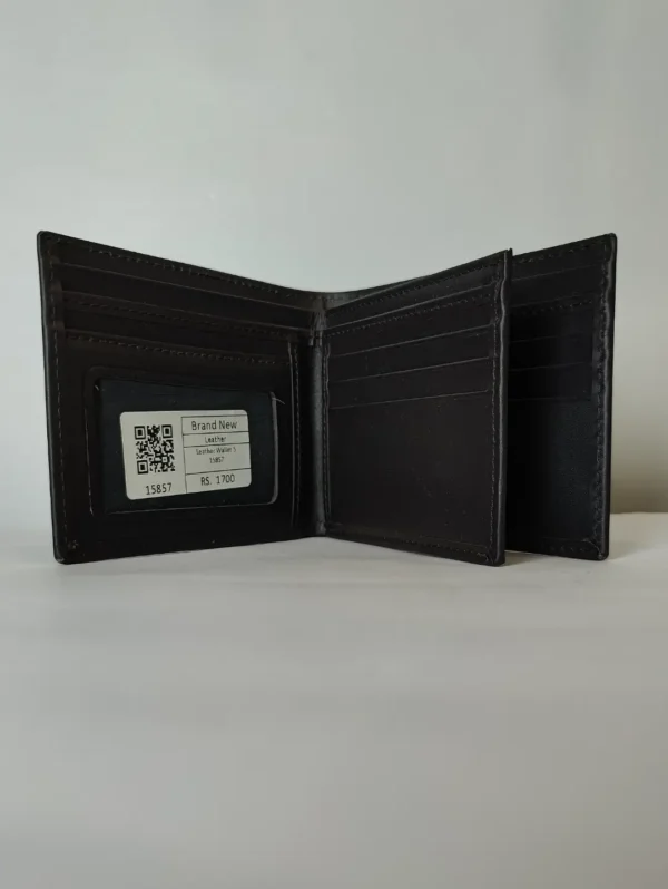 Men’s Cow Leather Bi-Fold Wallet - Image 9