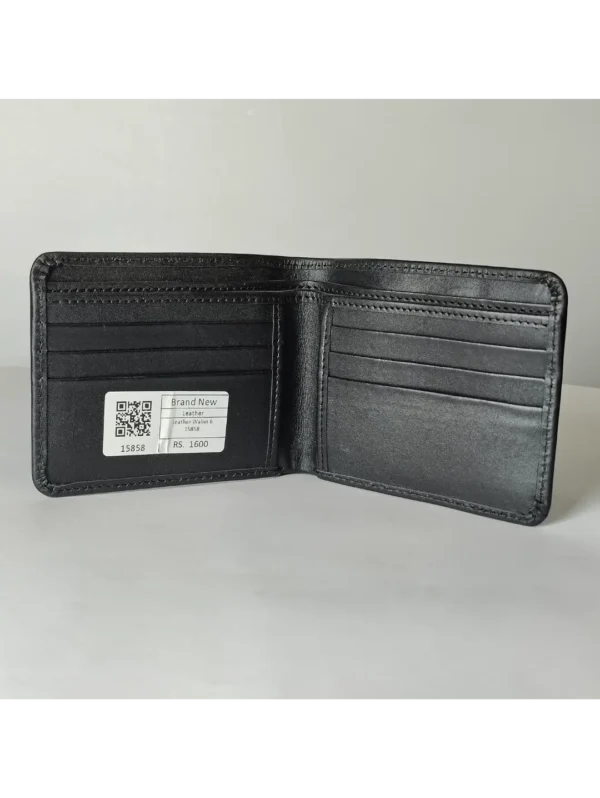 Men’s Cow Leather Single-Fold Wallet - Image 4