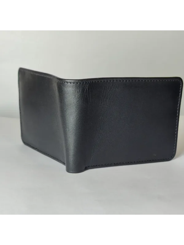 Men’s Cow Leather Single-Fold Wallet - Image 3