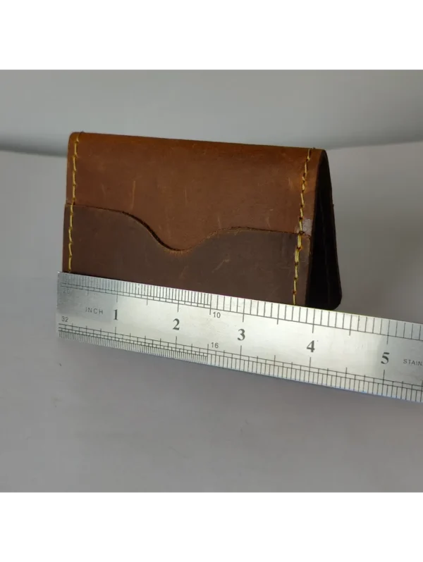 Crazy Horse Leather Card Holder - Image 5