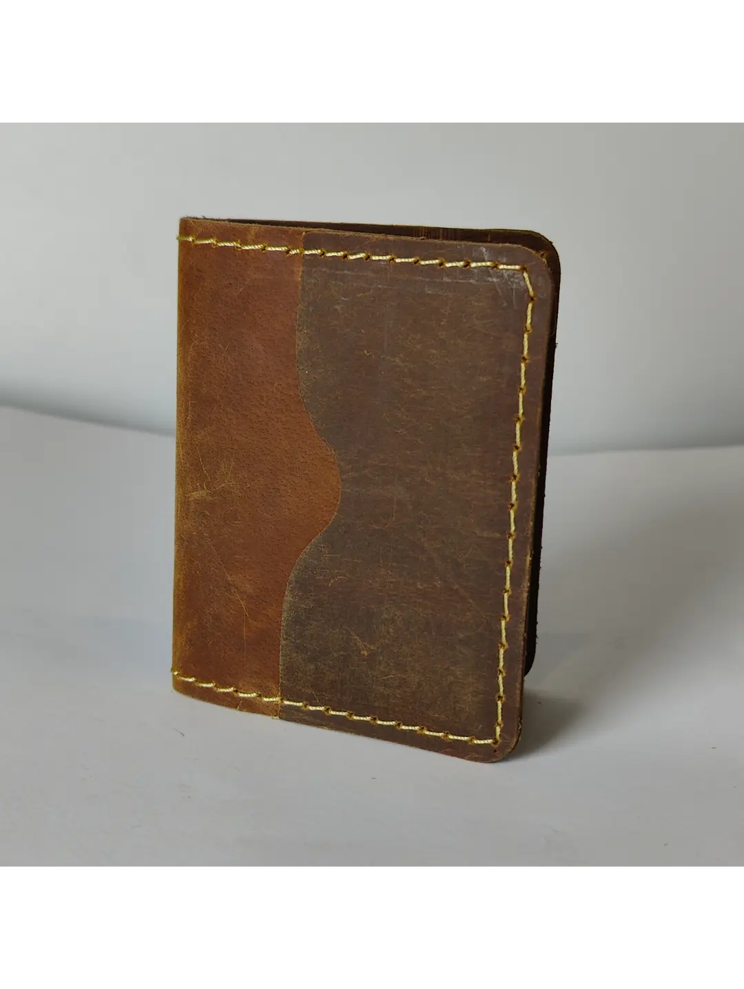 15864 Card Holder (2) Crazy Horse Leather Card Holder - Image 1