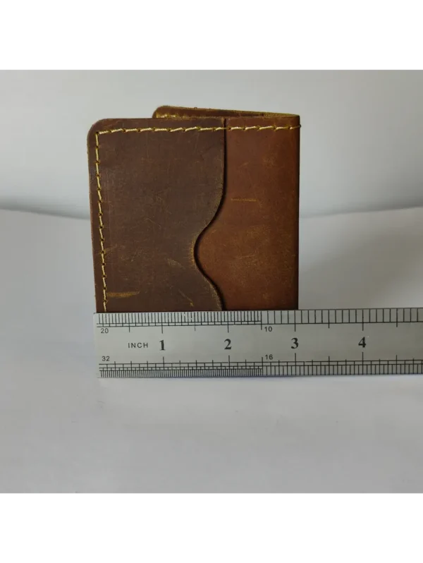 Crazy Horse Leather Card Holder - Image 4