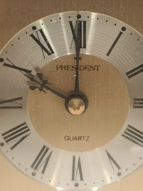 President Quartz Gold Carriage Clock