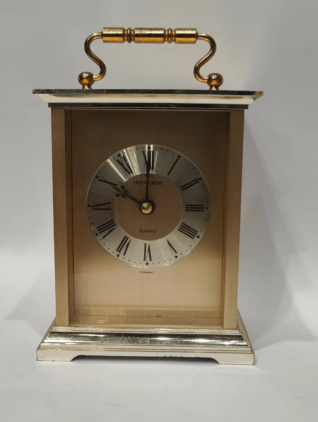 President Quartz Gold Carriage Clock