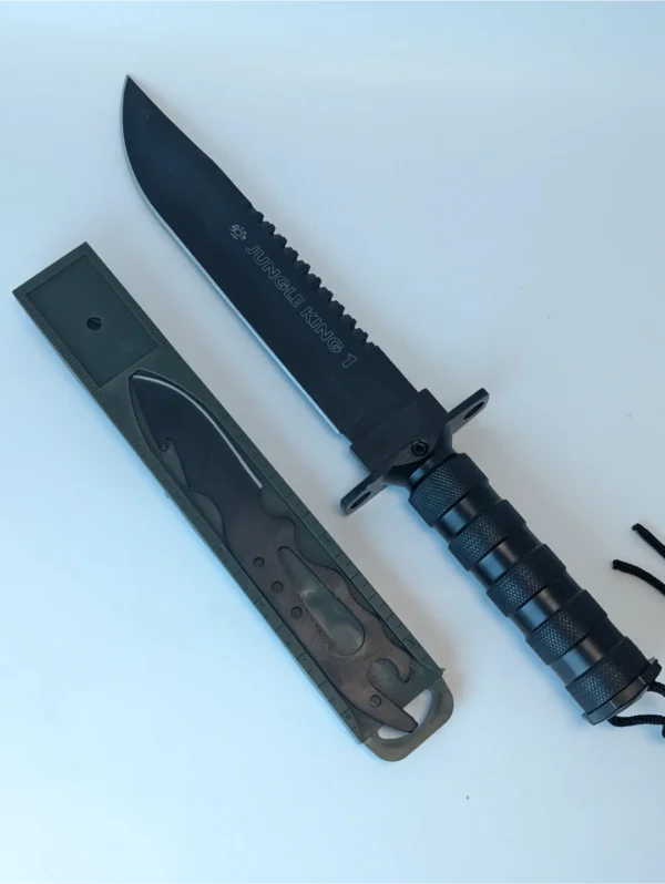 Jungle King Survival Knife with Stainless Steel Blade, Multi-Tool Sheath & Survival Kit - Image 3