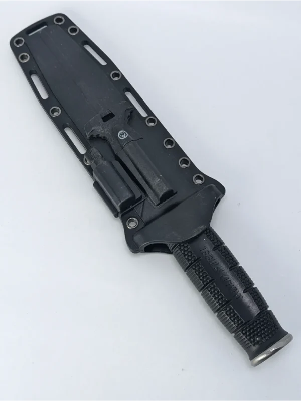 Cold Steel Survival Knife with 8Cr13MoV Blade, Fiberglass Handle, Flintstone, Flashlight & Sheath - Image 2