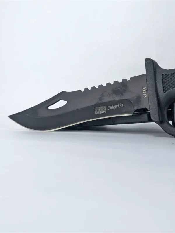 Columbia U.S.A. Saber 2748A Survival Knife Kit - Tactical Fixed Blade with Sheath Compass & Fire Starter - Image 2