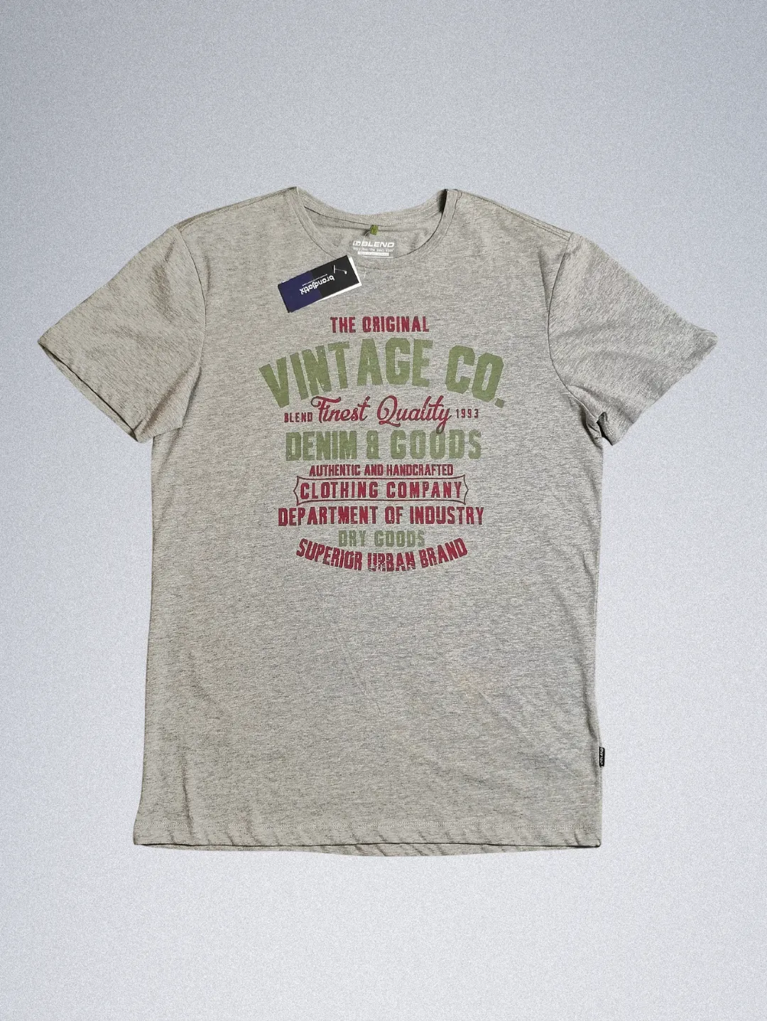 Blend T Shirt 10177 (1) Blend Men’s Cotton-Blend T-Shirt with Front Print - Image 1