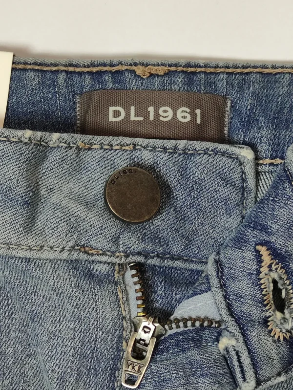 DL1961 Girls Sky Blue Stretch Denim Jeans – Slim Fit Comfort & Style - Image 6