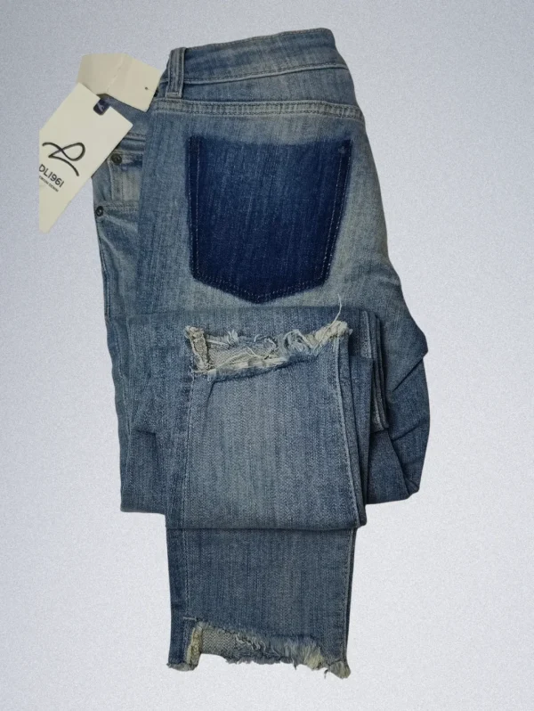 DL1961 Girls Sky Blue Stretch Denim Jeans – Slim Fit Comfort & Style - Image 5