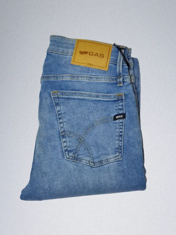 GAS Men's Skinny Fit Denim Jeans – SAX Style in Blue - Image 4
