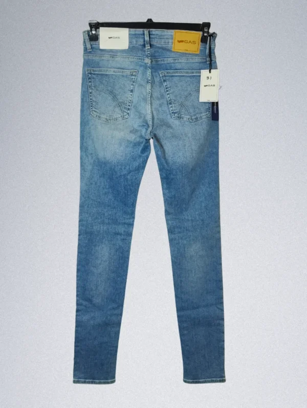 GAS Men's Skinny Fit Denim Jeans – SAX Style in Blue - Image 2