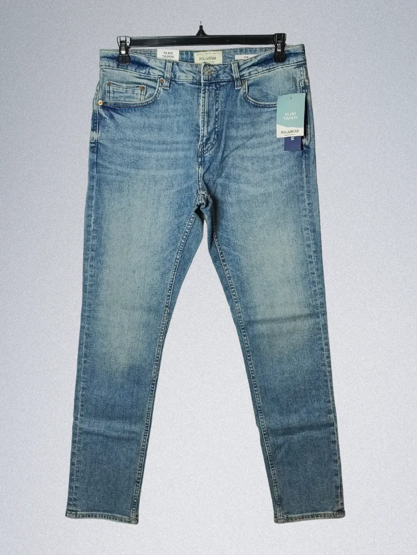 Pull & Bear10069 (4) Men's Pull & Bear Slim Fit Denim Jeans