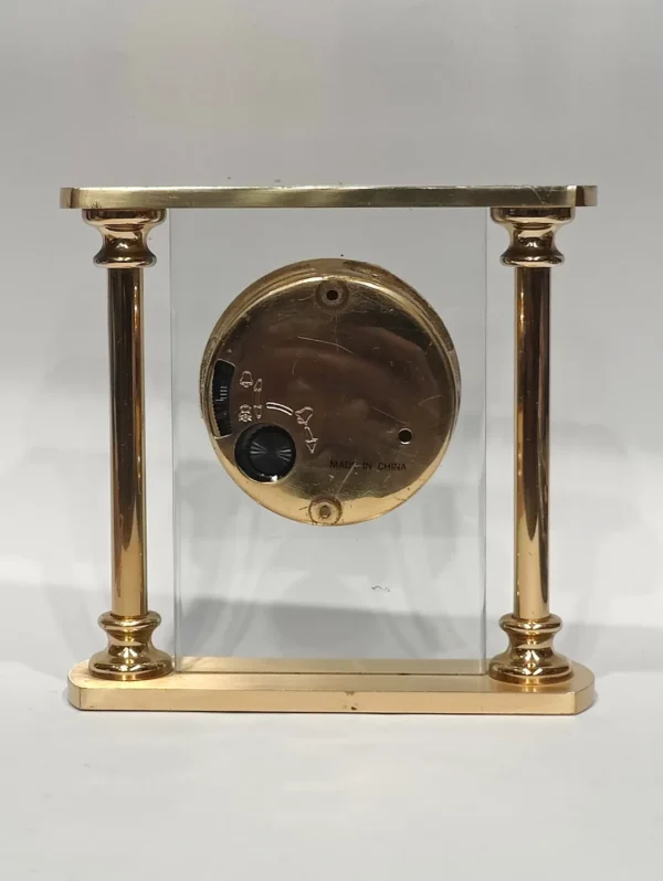 London Clock Company Pillars Mantel Clock | Vintage Heavyweight Fireplace Design - Image 3