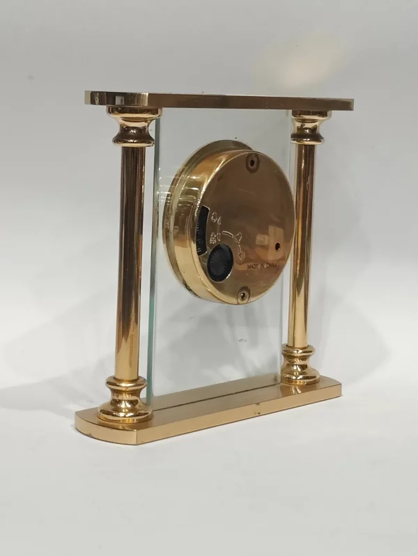 London Clock Company Pillars Mantel Clock | Vintage Heavyweight Fireplace Design - Image 4