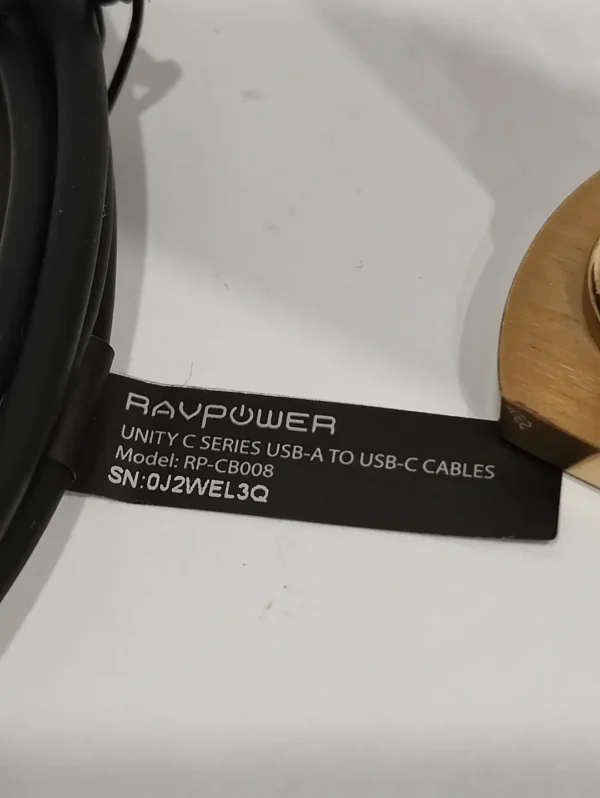 RAVPower USB-A to USB-C Charging Cable 1.8 Meter 6 Feet - Image 4