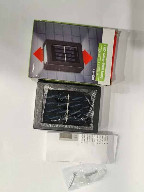 Solar Double Light Outdoor Aesthetic Wall Mount Light - Image 2