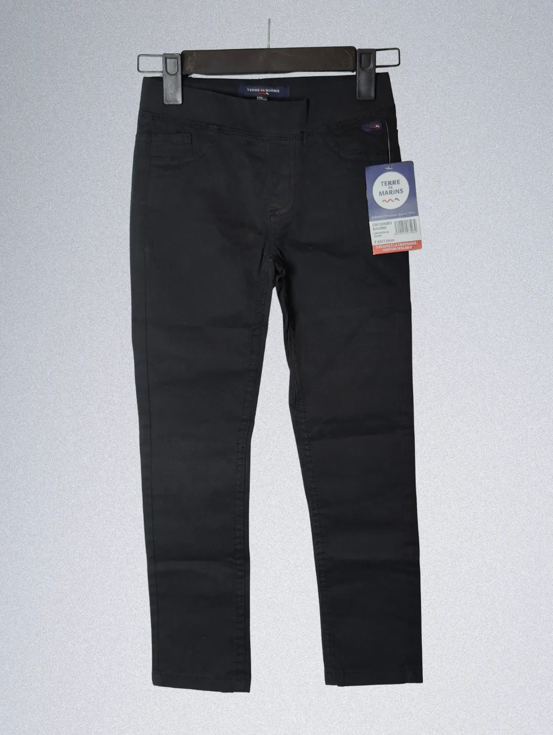 Terre de Marins 15319 (3) Teere De Marins Girls' Elastic Waist Denim Jeans – Comfortable & Stylish Fit - Image 1