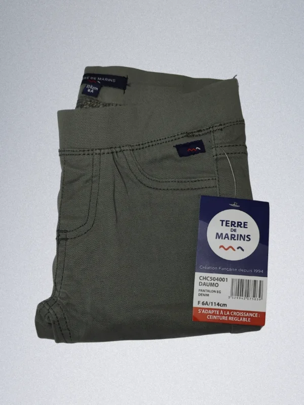 Teere De Marins Girls' Elastic Waist Denim Jeans – Comfortable & Stylish Fit - Image 9