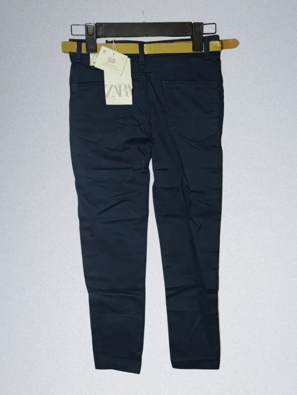 Zara Basic Kids Jeans - Navy Blue | 100% Cotton Denim - Image 2