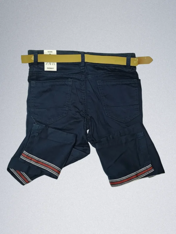 Zara Basic Kids Jeans - Navy Blue | 100% Cotton Denim - Image 4