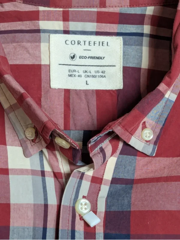 Cortefiel Casual Shirt for Men Checked Pattern - Image 15