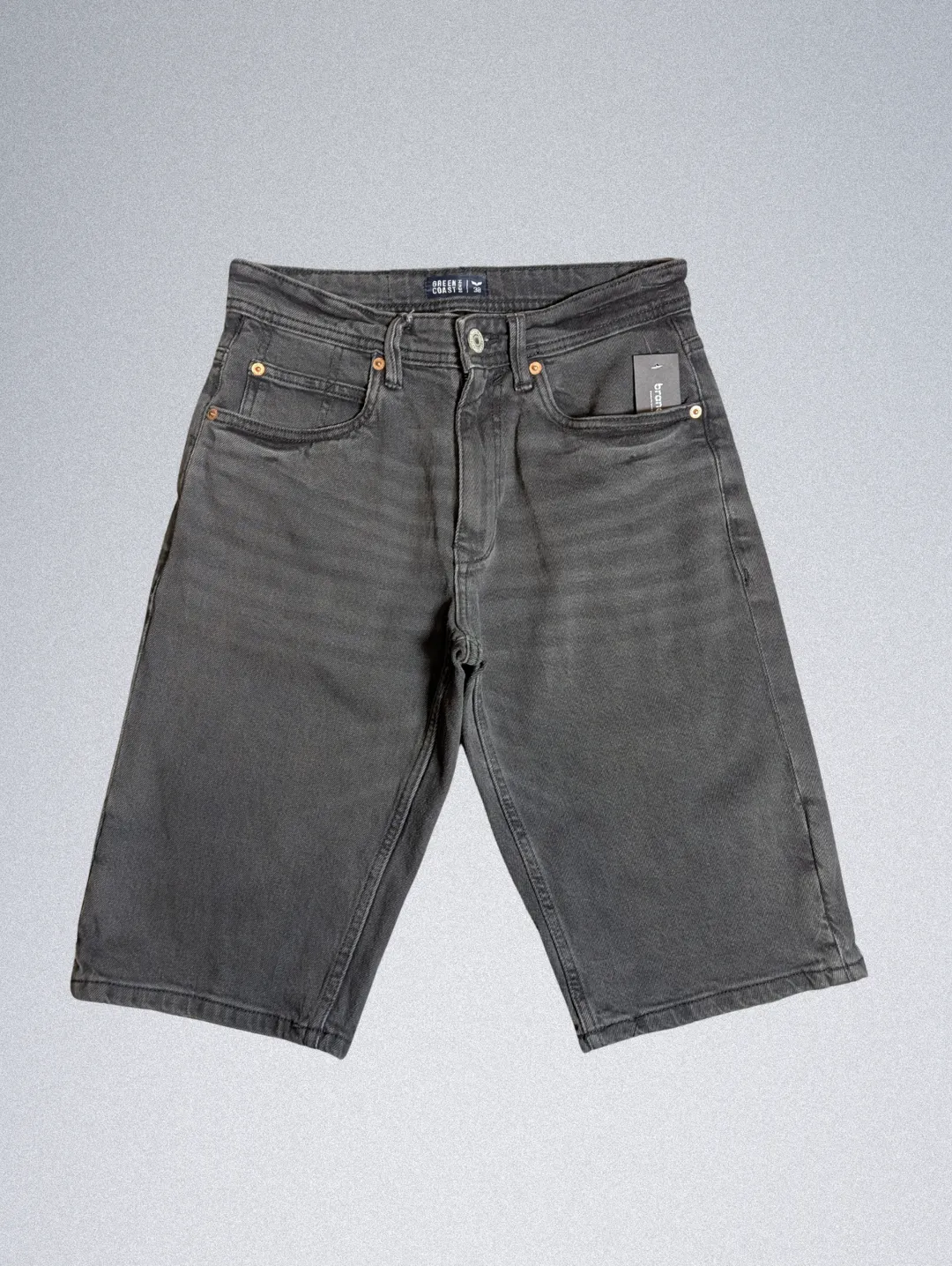 15757-17 (5) Green Coast Men's Denim Shorts - Image 1