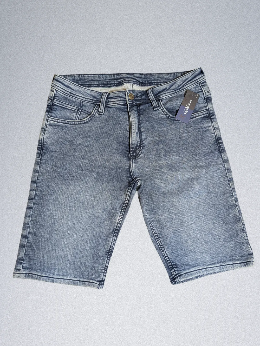 15757-1 (2) Men's Denim Shorts Tag Removed - Image 1