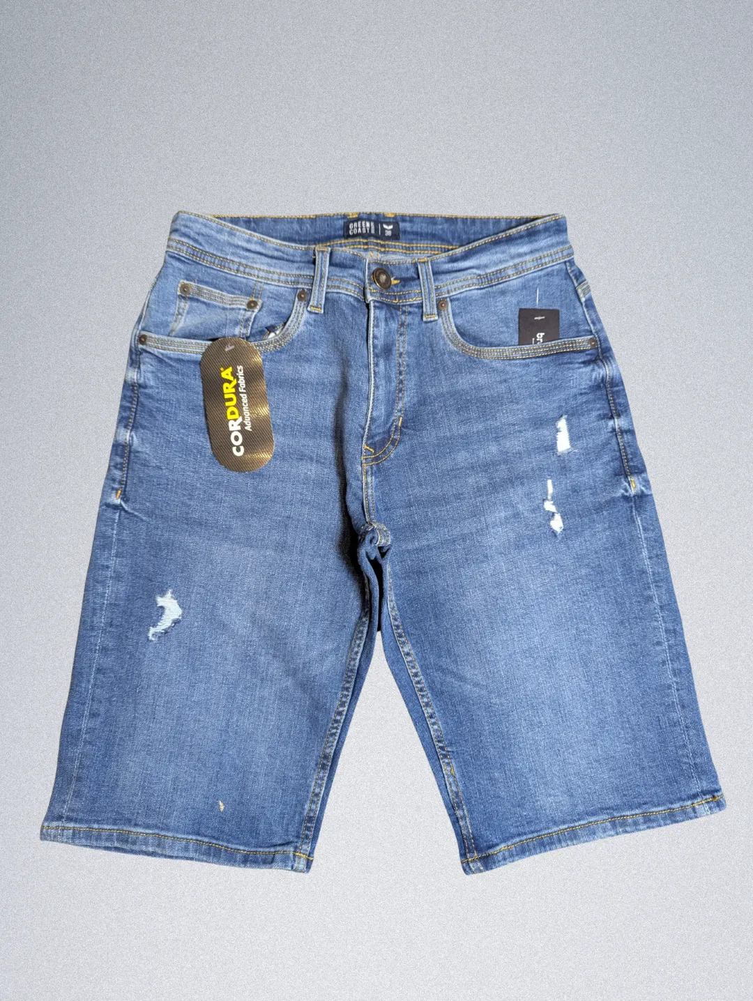 15757-5 (3) Green Coast Men's Denim Shorts - Image 1