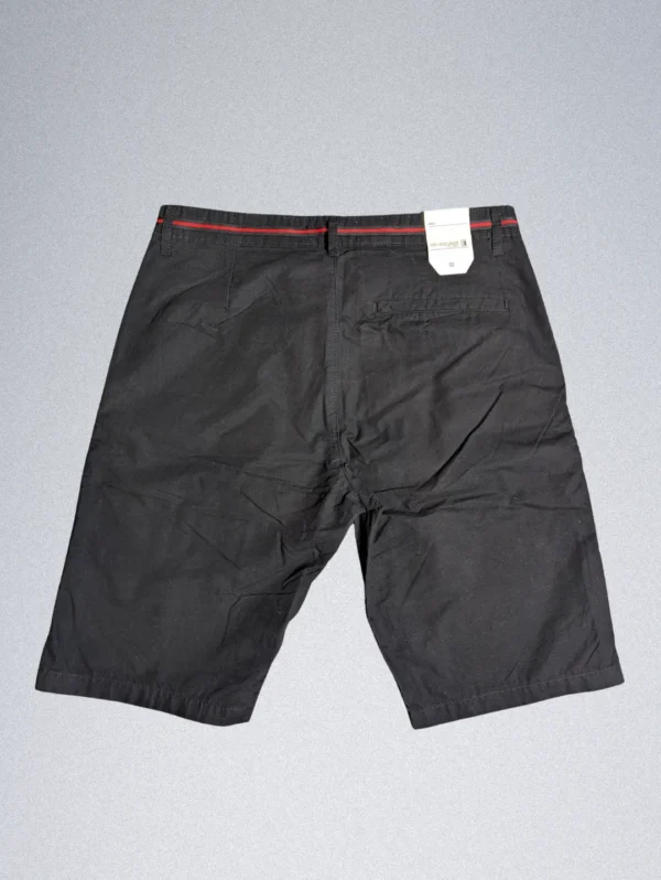 Engine Cotton Shorts for Men Black - Image 2