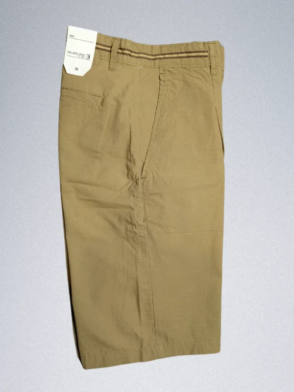 Engine Cotton Shorts for Men Khaki - Image 6