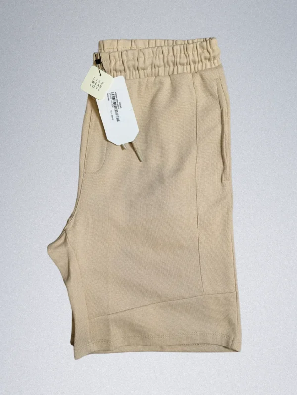 Engine Terry Shorts for Men Cream - Image 4