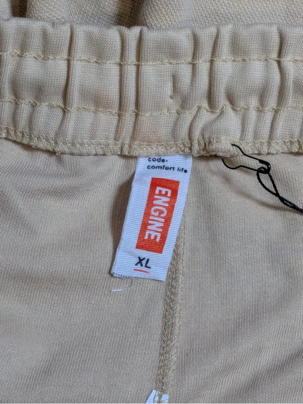 Engine Terry Shorts for Men Cream - Image 7