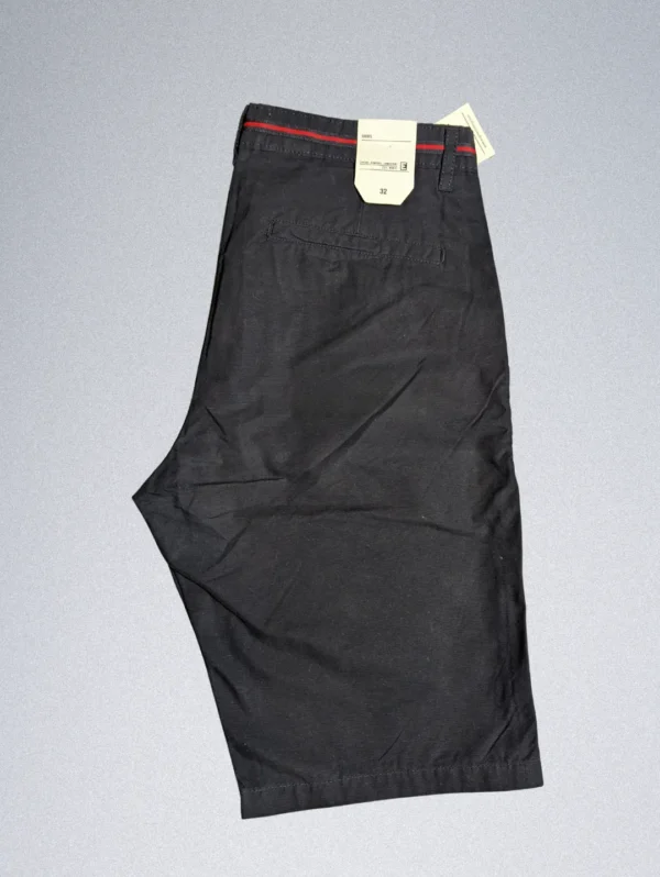 Engine Cotton Shorts for Men Black - Image 3