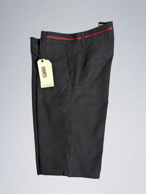 Engine Cotton Shorts for Men Black - Image 5