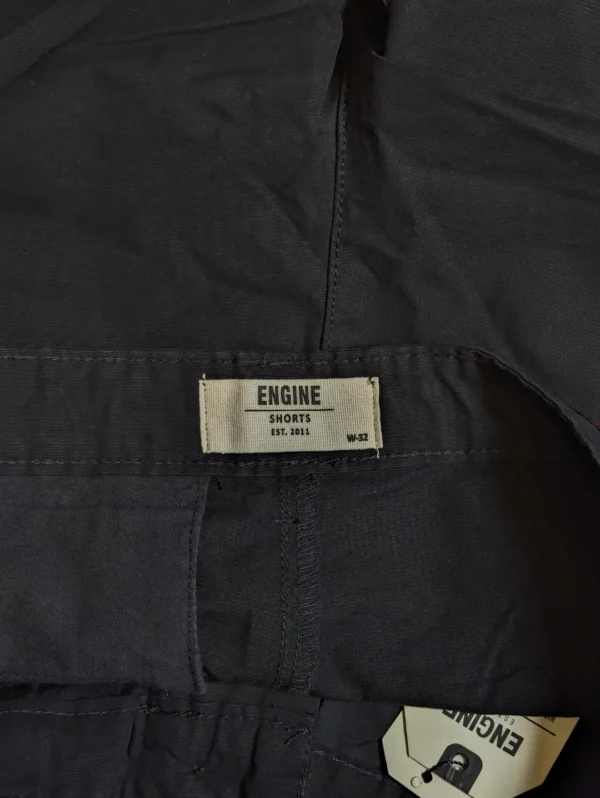 Engine Cotton Shorts for Men Black - Image 7