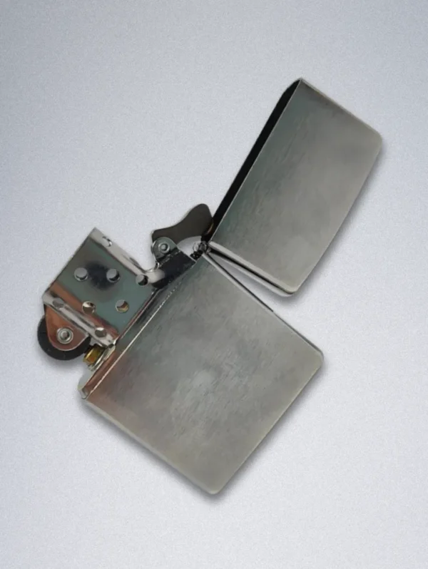 Zippo 49603 Bloody Skull Lighter - Brushed Chrome Finish - Features a graphic red dripping skull design.