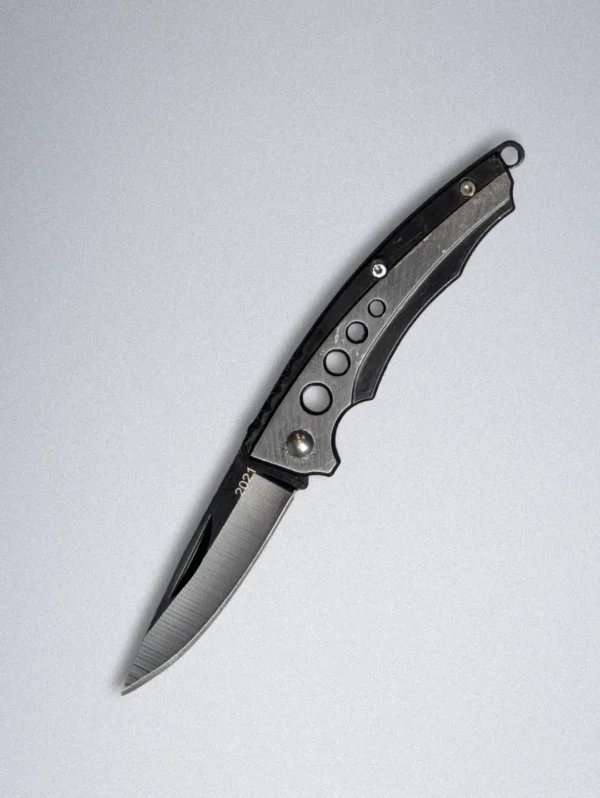 Full Stainless Steel Pocket Knife with Folding Blade - Image 2