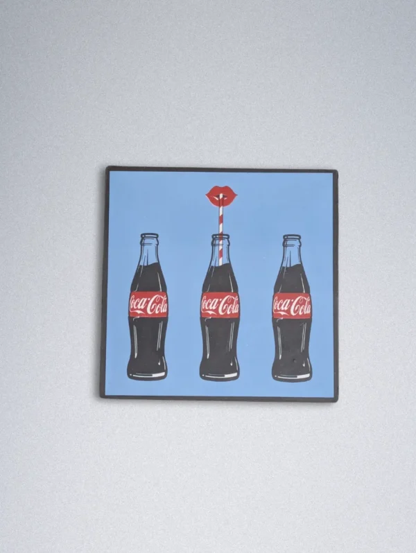 Square Coca-Cola Themed Cardboard Coasters