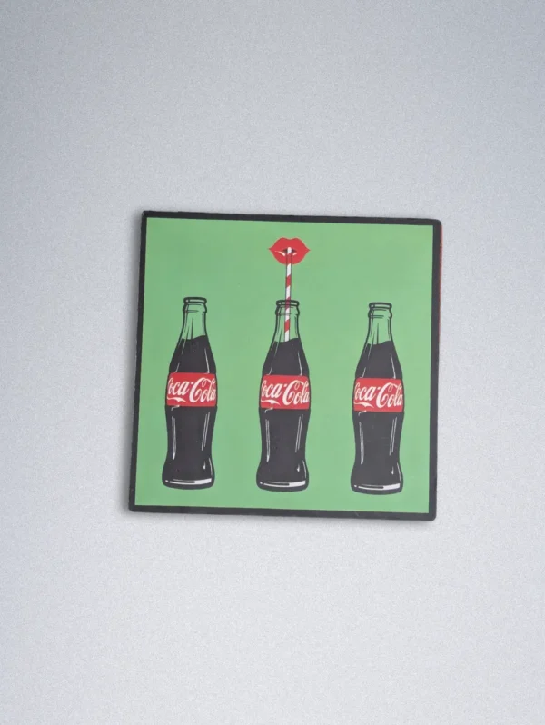 Square Coca-Cola Themed Cardboard Coasters