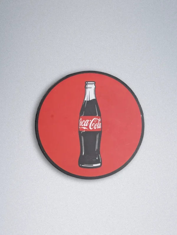 Round Coca-Cola Themed Cardboard Coasters